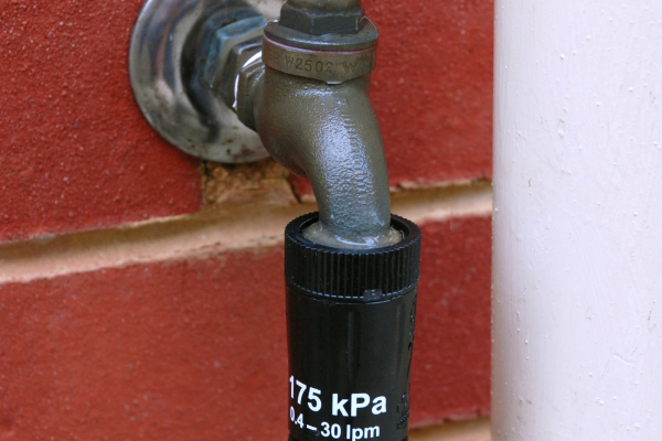 Pressure Regulator on Garden Tap