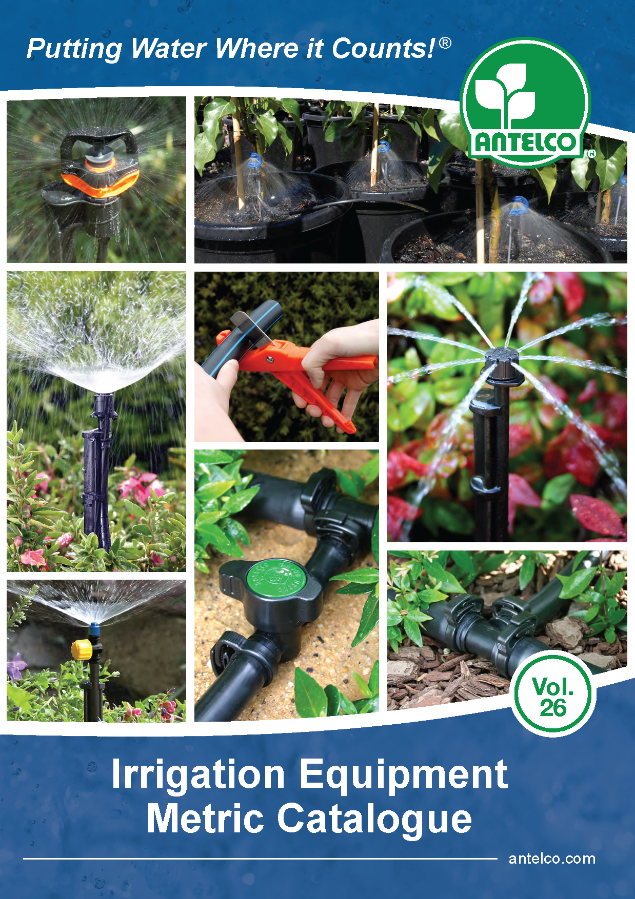 Vol 26 Antelco Irrigation Equipment Metric Catalogue Cover Page 01