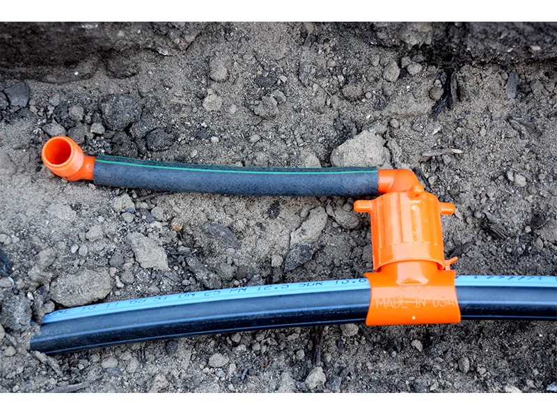 KwikTap™ with funny pipe and KwikAdapt™ Swing Elbow