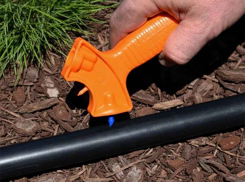 Drip Mate Tool installing SPEC Drip Self Piercing Emitter