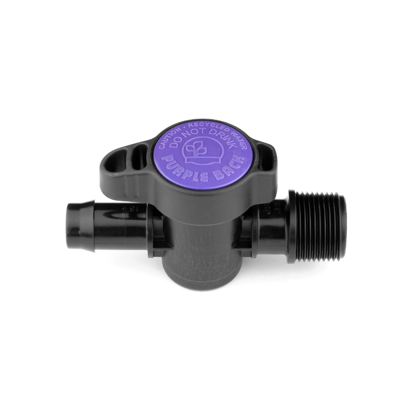 18 mm Purple Back® Valve 1/2" Male Thread