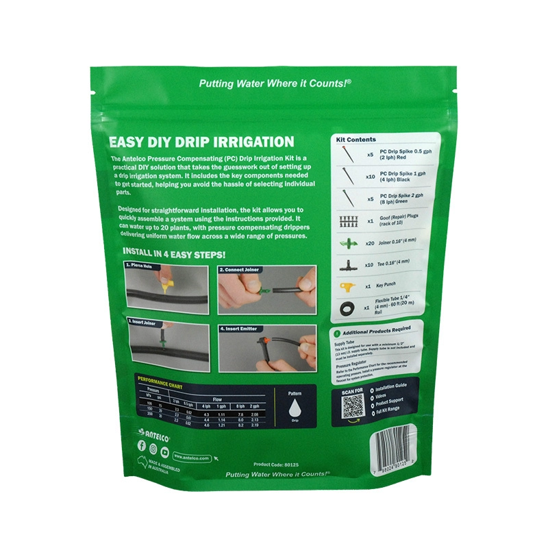 Pressure Compensating Drip Kit Bag (Back)
