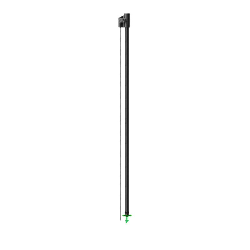 Wire Stake Assembly with shut off clip