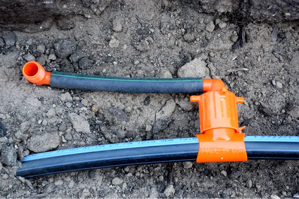 KwikTap™ with funny pipe and KwikAdapt™ Swing Elbow