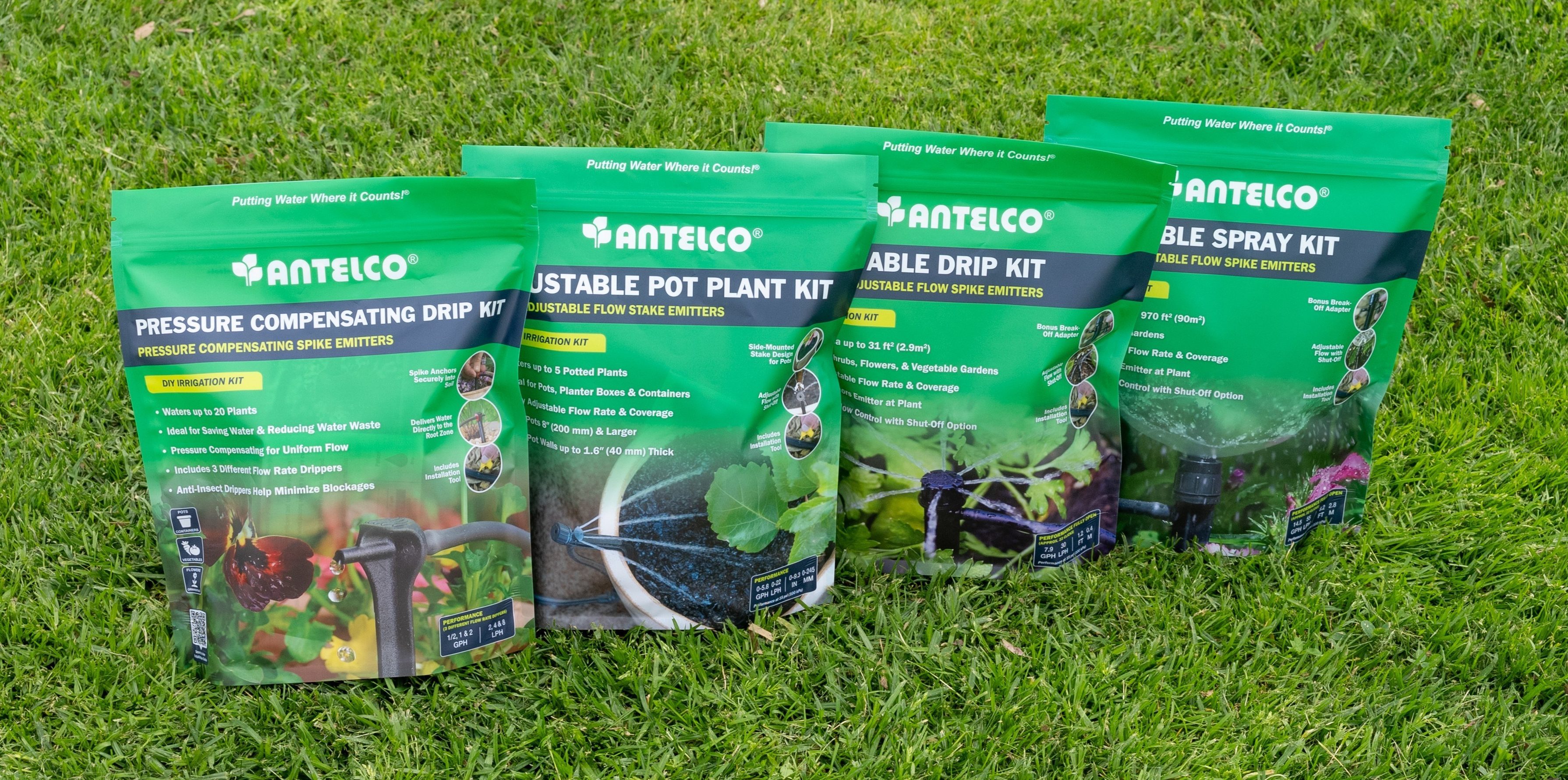 Drippers Antelco Micro Irrigation Kits Packaging